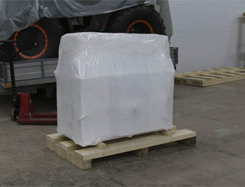 Фото Упаковка оборудования в термоусадочную пленку и изготовление жесткой глухой обрешетки #82