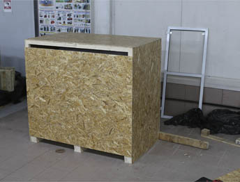 Фото Упаковка оборудования в термоусадочную пленку и изготовление жесткой глухой обрешетки #137